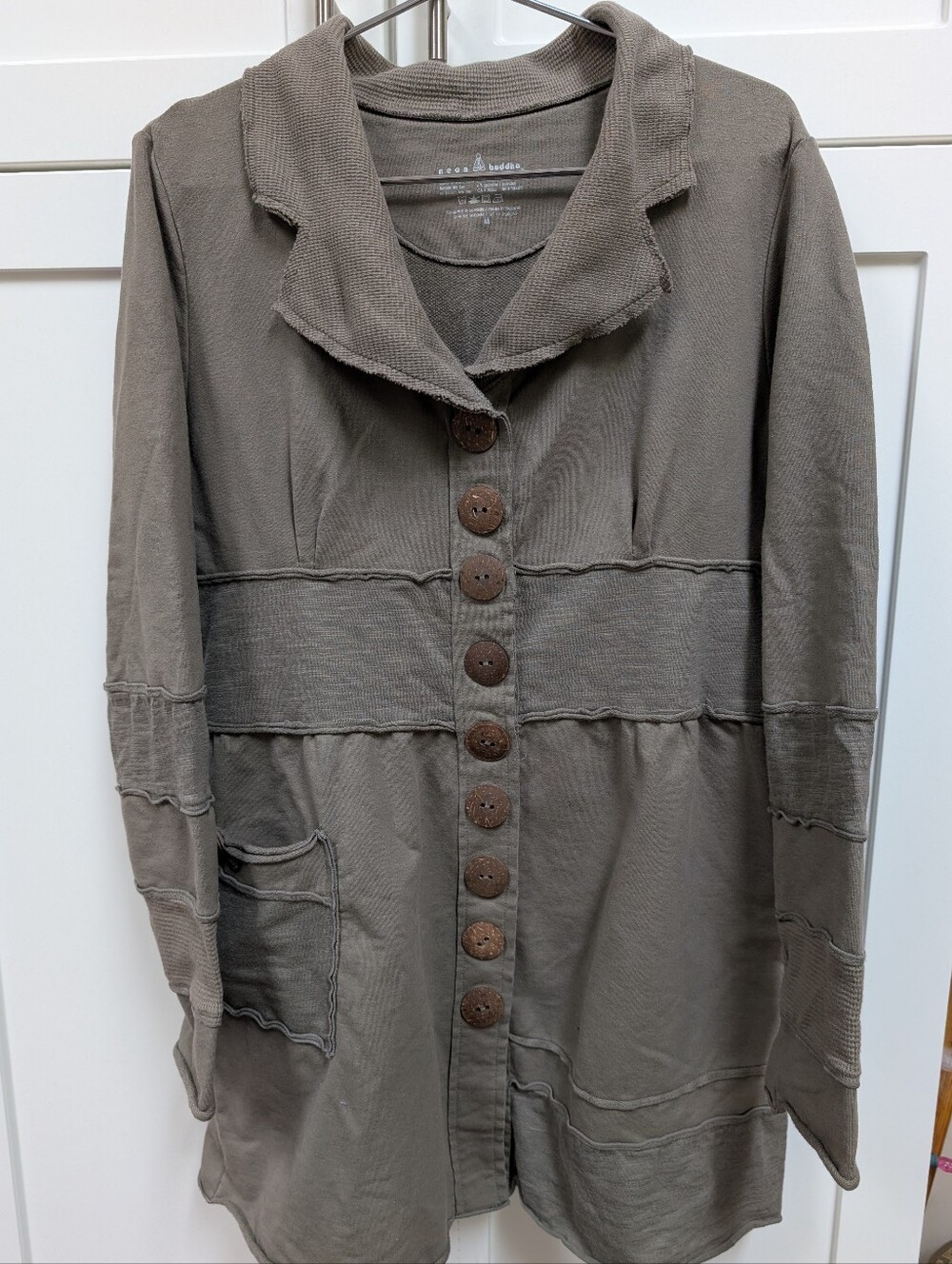 Neon Buddha Button Jacket - Picture 2 of 9